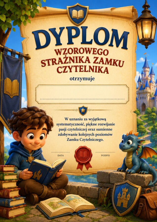 Dyplomy do Zamku Czytelniczego
