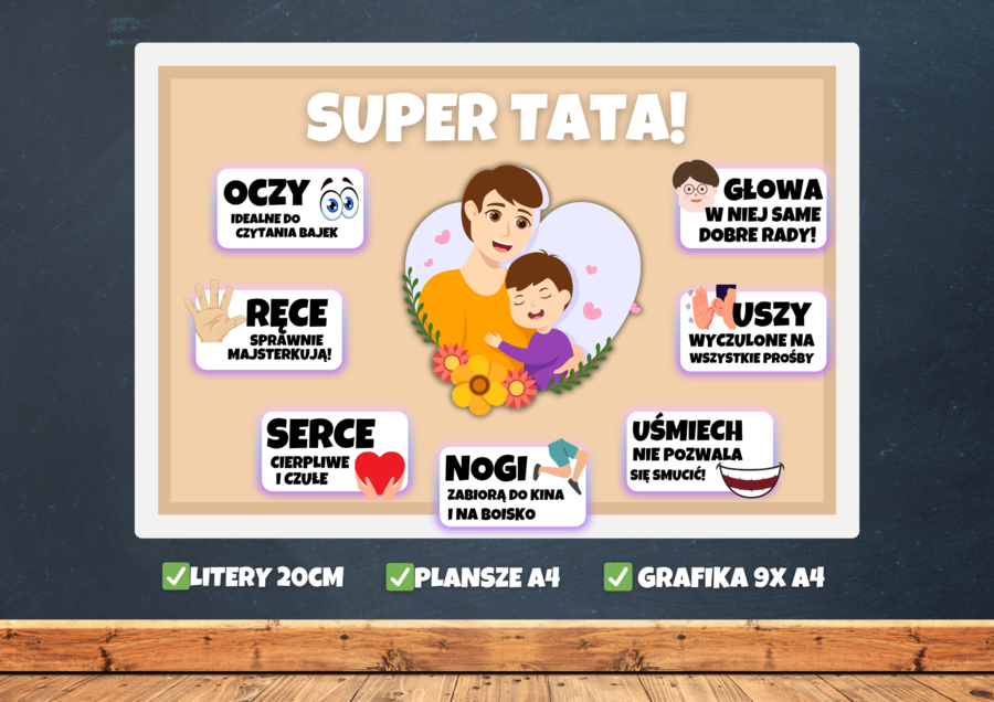 SUPER TATA - Gazetka szkolna Dzień Ojca, Dzień Taty