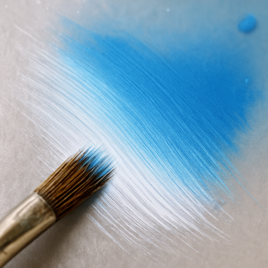 Malowanie deszczu na folii okiennej