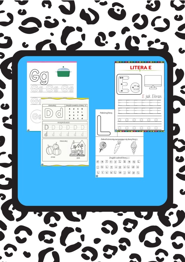 ALFABET - ĆWICZENIA DLA PRZEDSZKOLAKÓW.