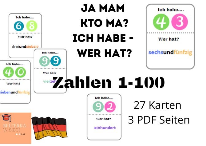 Ich habe.. Wer hat? Zahlen bis 100