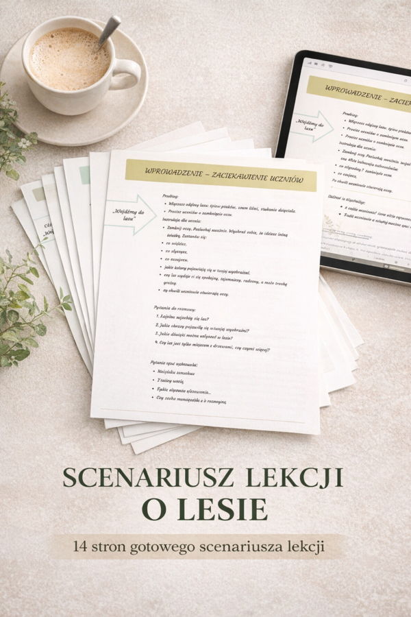 Scenariusz lekcji. O lasach ks. Jan Twardowski