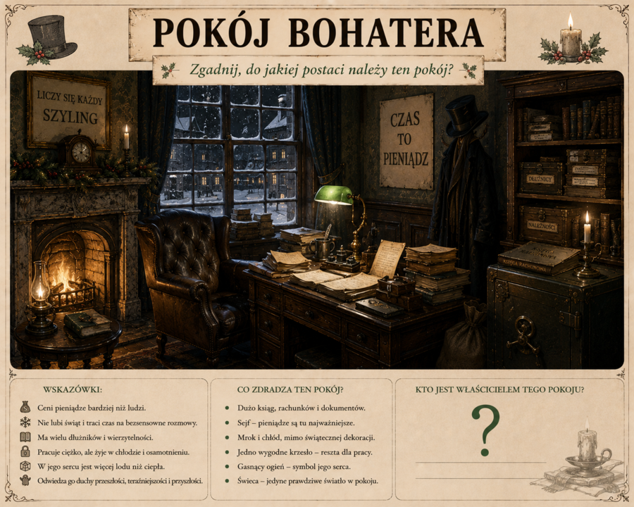 Karty pracy do lektur- Pokój bohatera