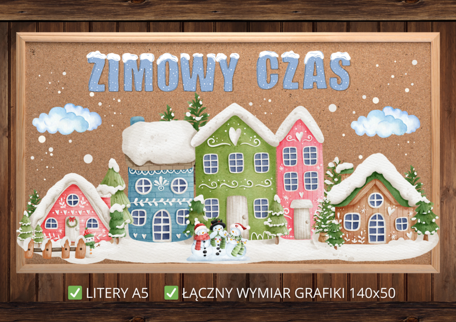 ZIMOWY CZAS - Dekoracja na okna - Gazetka Szkolna