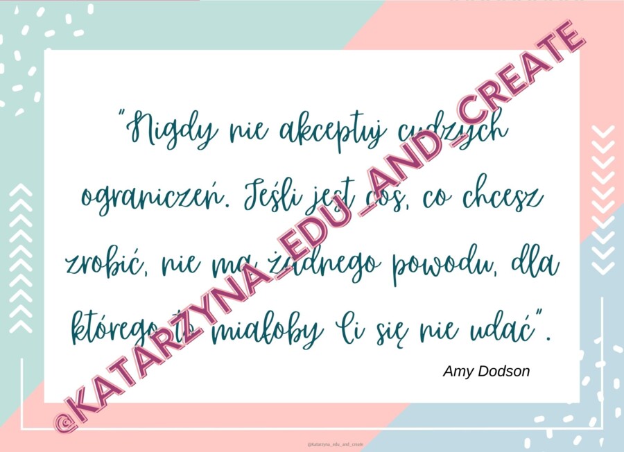 Plakaty z cytatami - Dzień Kobiet