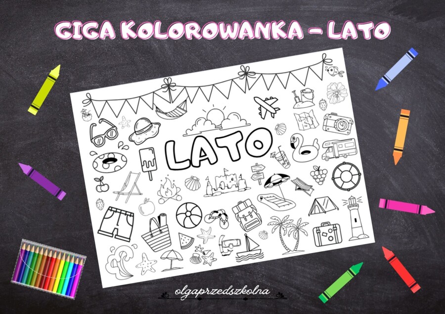 GIGA KOLOROWANKA - LATO