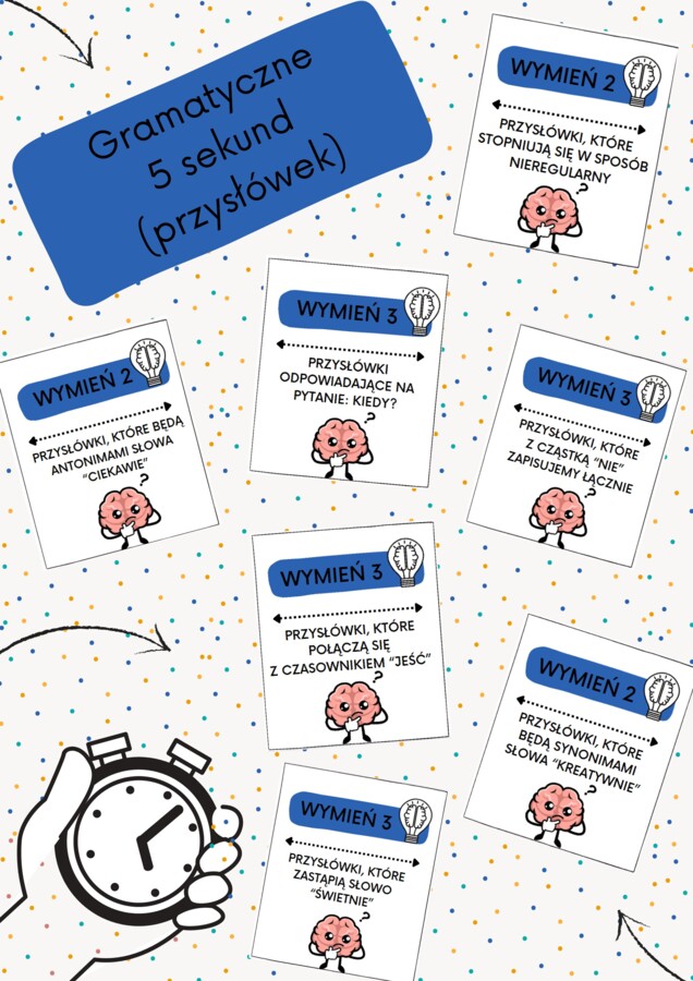 Gramatyczne 5 sekund - PRZYSŁÓWEK
