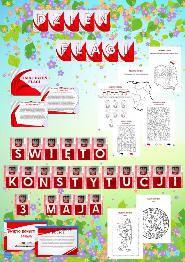 PAKIET MATERIAŁÓW NA MAJ WEDŁUG KALENDARZA ŚWIĄT I DNI NIETYPOWYCH