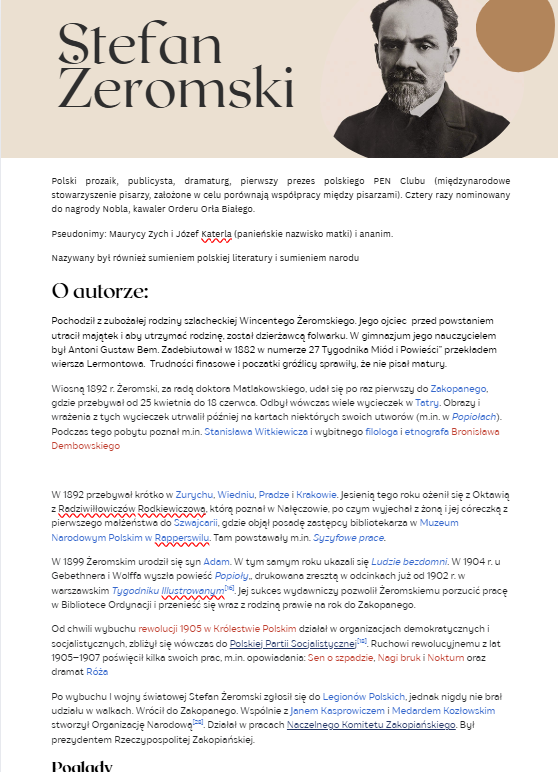 Notatki Stefan Żeromski