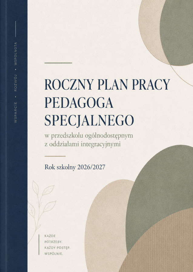 Plan pracy pedagoga specjalnego w przedszkolu integracyjnym