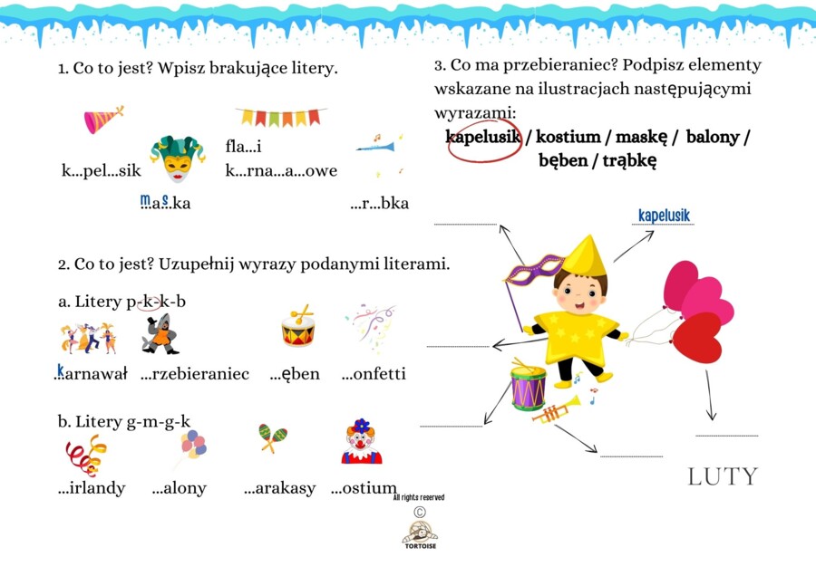 Kalendarz dla uczniów uczących się języka polskiego jako obcego na rok 2024 z ćwiczeniami