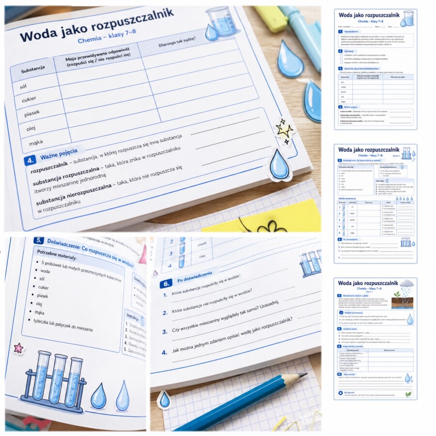 Woda jako rozpuszczalnik