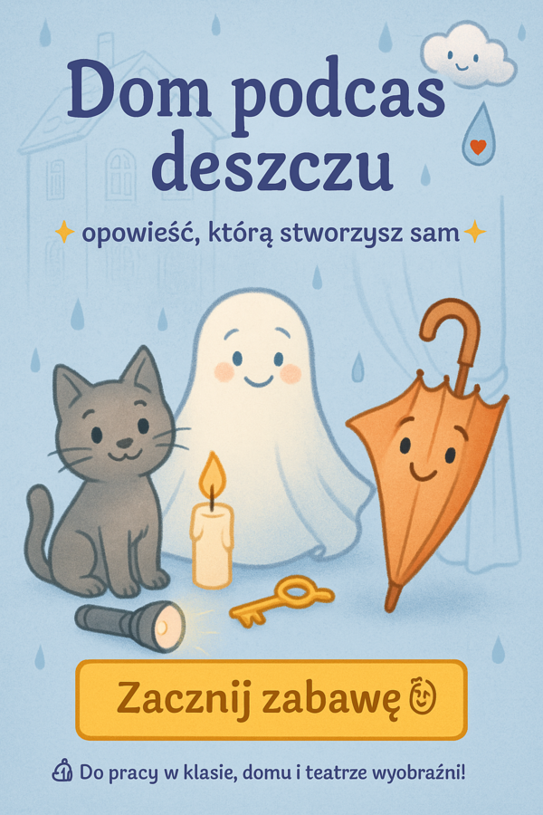 Zabawa w odgrywanie ról: Dom podczas deszczu.