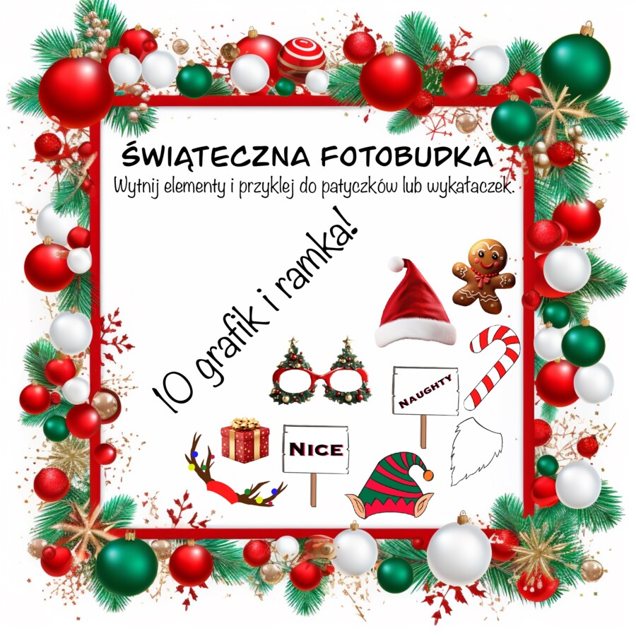 KALENDARZ ADWENTOWY MEGA ZESTAW NA ŚWIĘTA W DWÓCH JĘZYKACH PL ANG