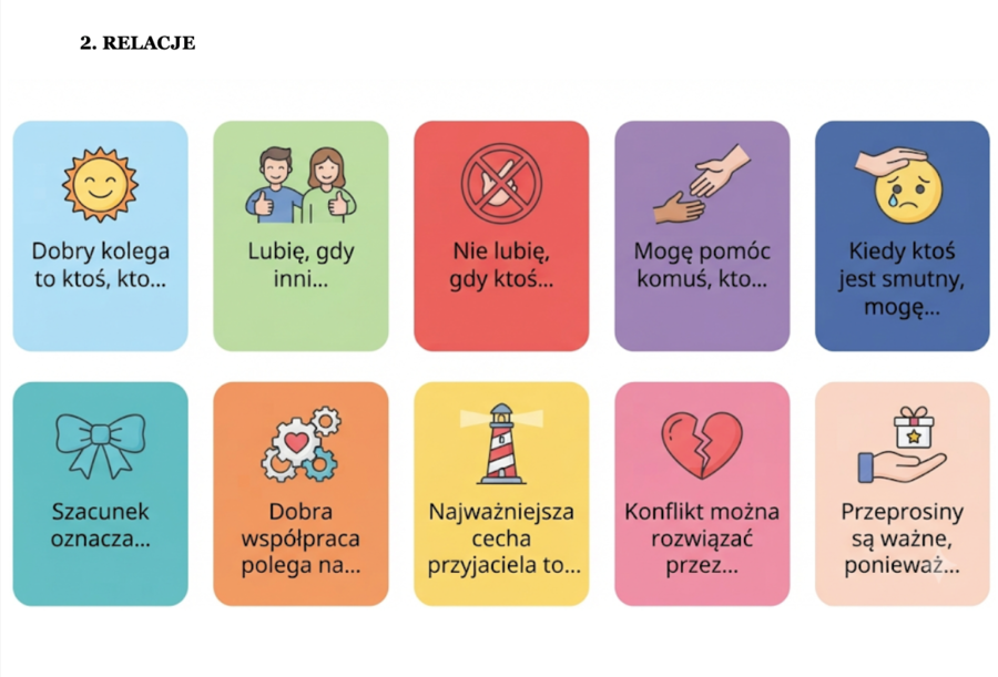 ✨ 100 kart  na Edukację  Zdrowotną dla klas 4–8 ✨