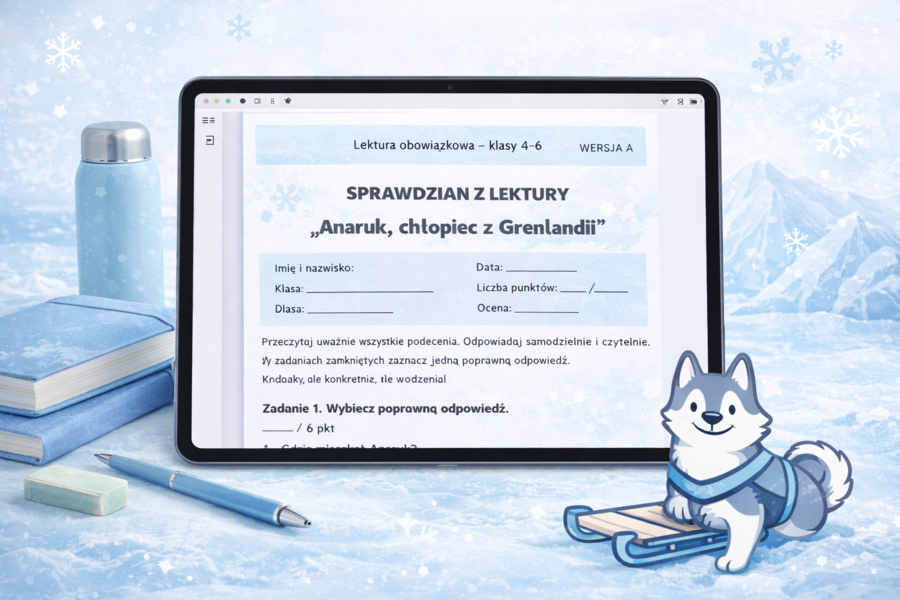 Sprawdzian z lektury „Anaruk, chłopiec z Grenlandii”