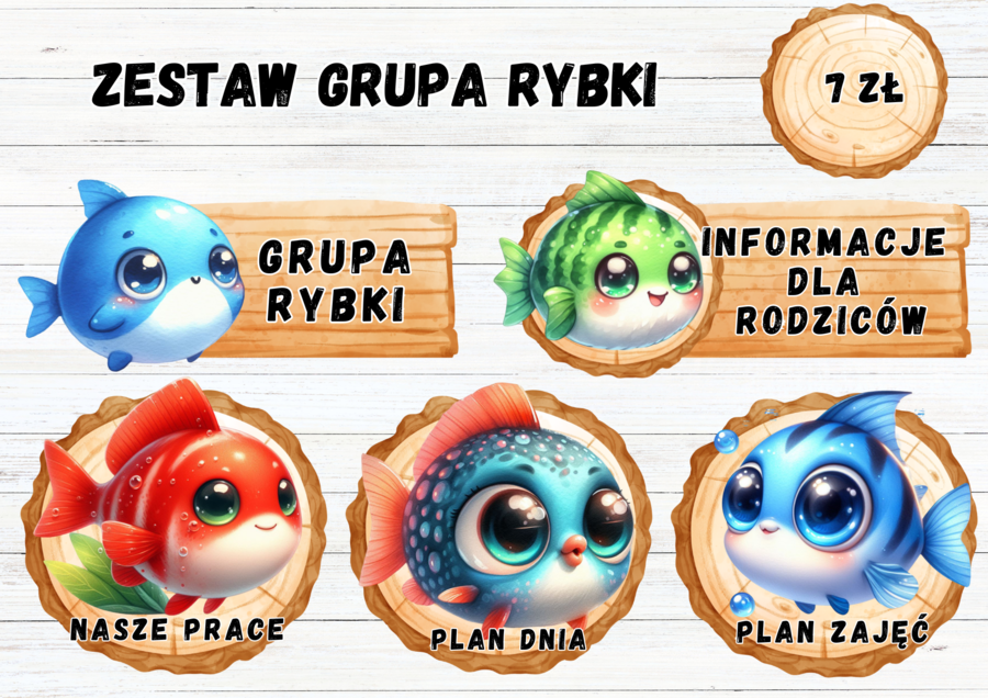 ZESTAW GRUPA RYBKI