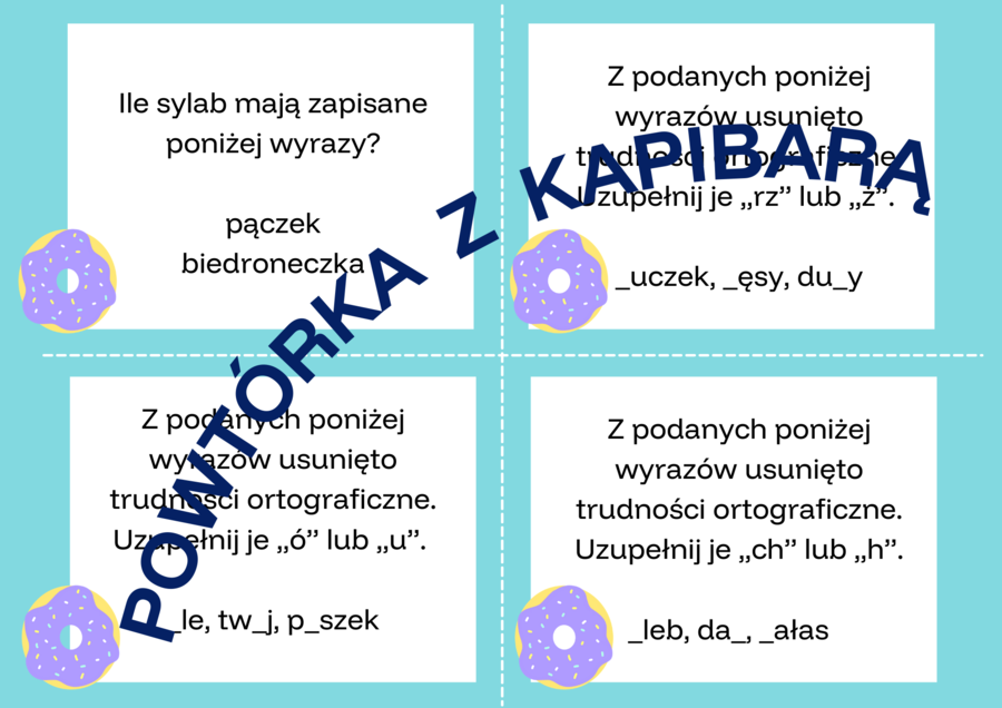 Powtórka z kapibarą - interdyscyplinarna gra planszowa