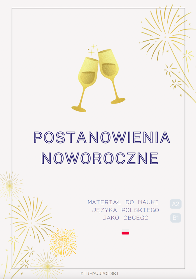 Postanowienia noworoczne 🎉 - lekcja konwersacyjna poziom A2-B1 🗣️