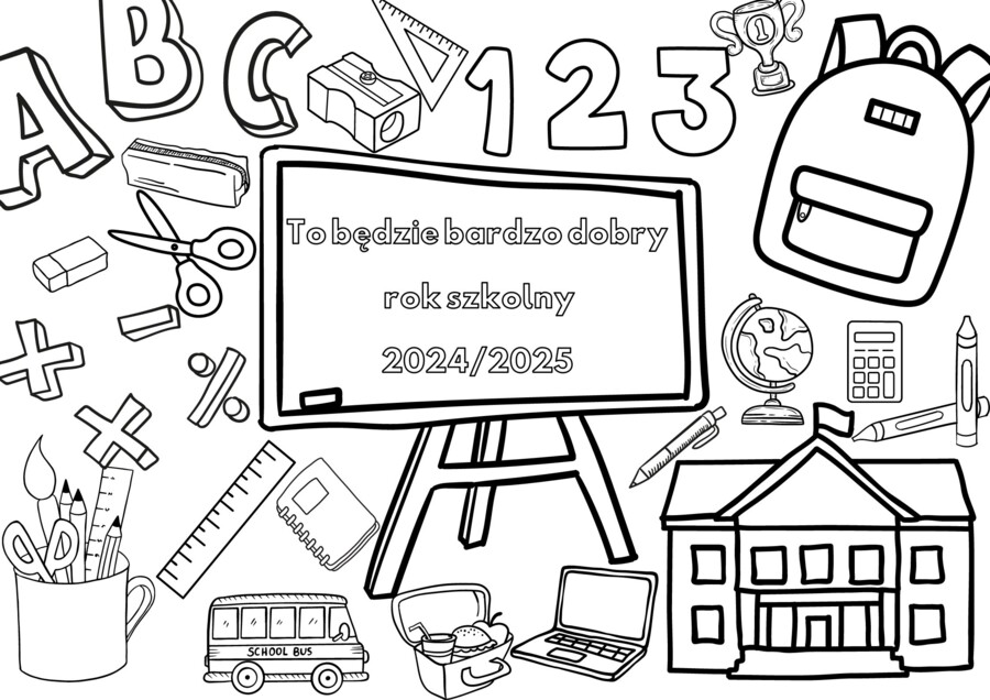 Rozpoczęcie roku szkolnego, kolorowanka 16szt. A4