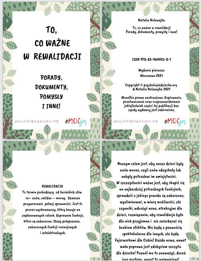 WSZYSTKO. CO POTRZEBNE NA REWALIDACJĘ