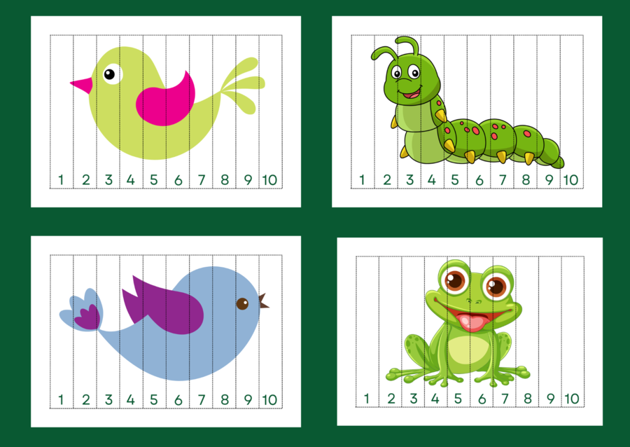 WIOSNA – puzzle – układanka- układanki – biblioteka – świetlica – przedszkole – 12 wersji