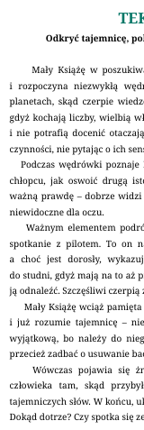 Lektury bez byków. Seria dyktand (nie tylko) dla ósmoklasisty. Mały Książę.