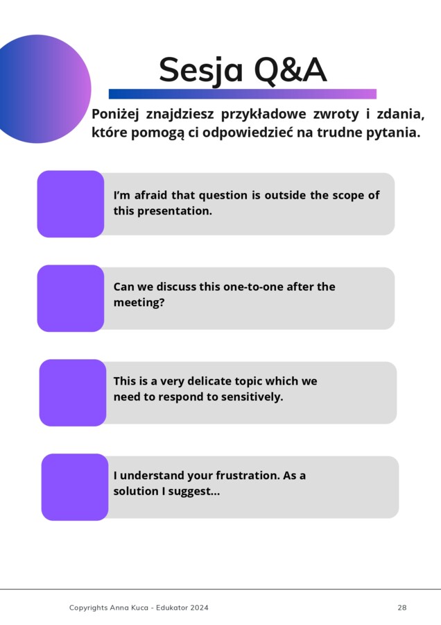 Angielski dla trenerów i szkoleniowców