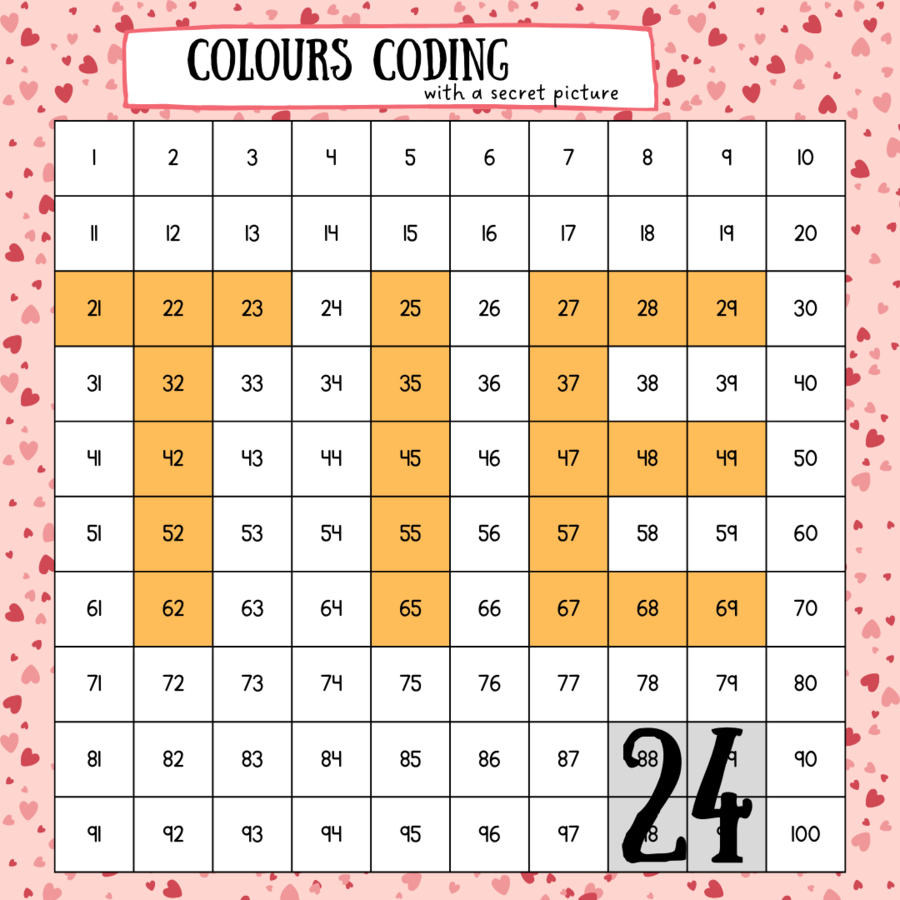 Valentine's Day - colour coding