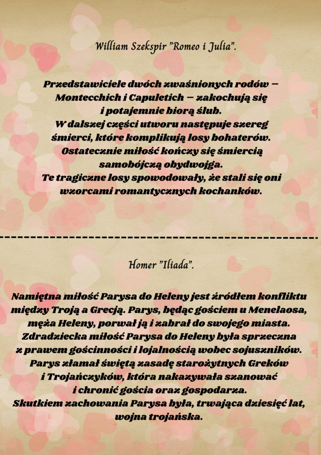 Literackie walentynki.