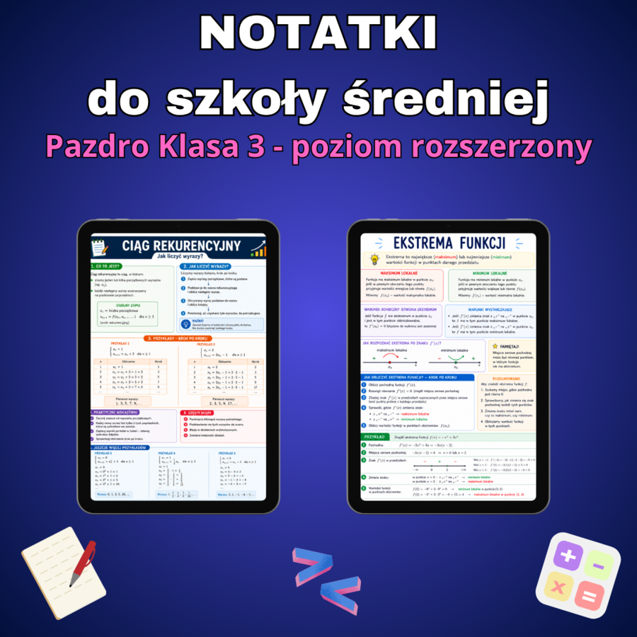 Notatki z matematyki do 3 klasy - Pazdro 3R