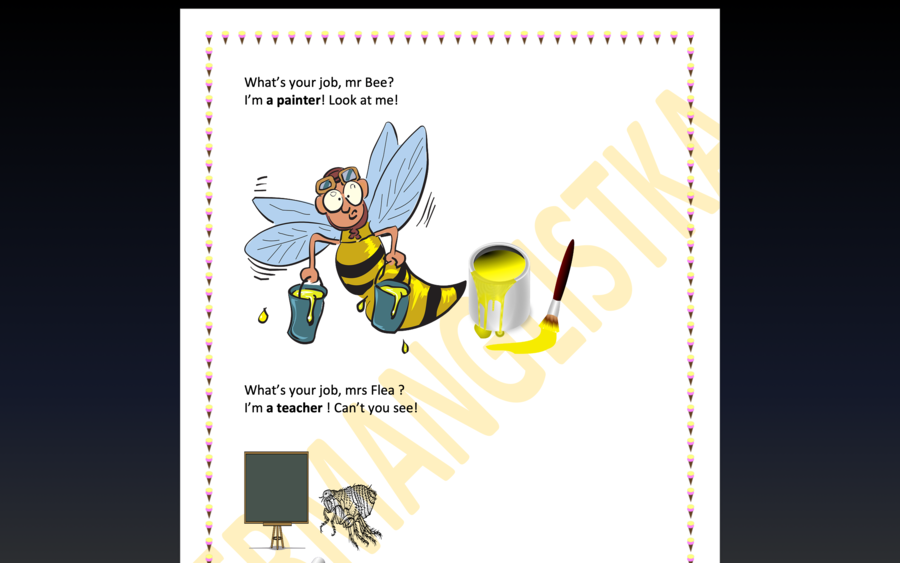 Rymowanki z zawodami - j.angielski