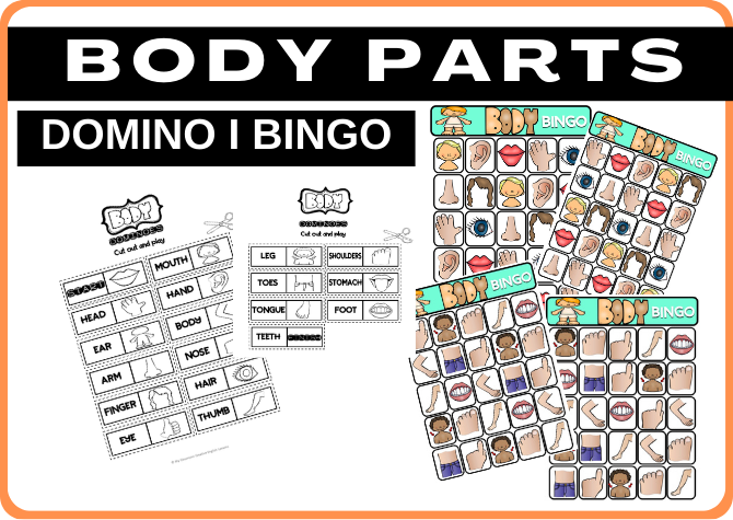 BODY PARTS - GRA DOMINO I BINGO