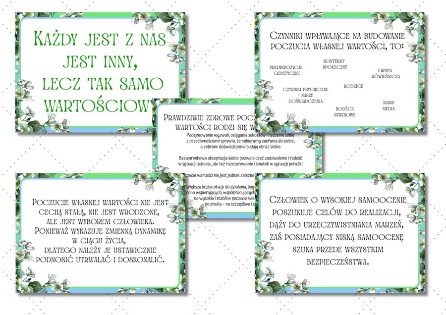 POCZUCIE WŁASNEJ WARTOŚCI