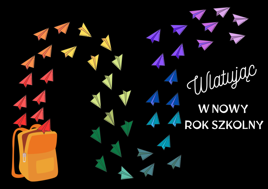 Kolorowa dekoracja na rozpoczęcie roku szkolnego