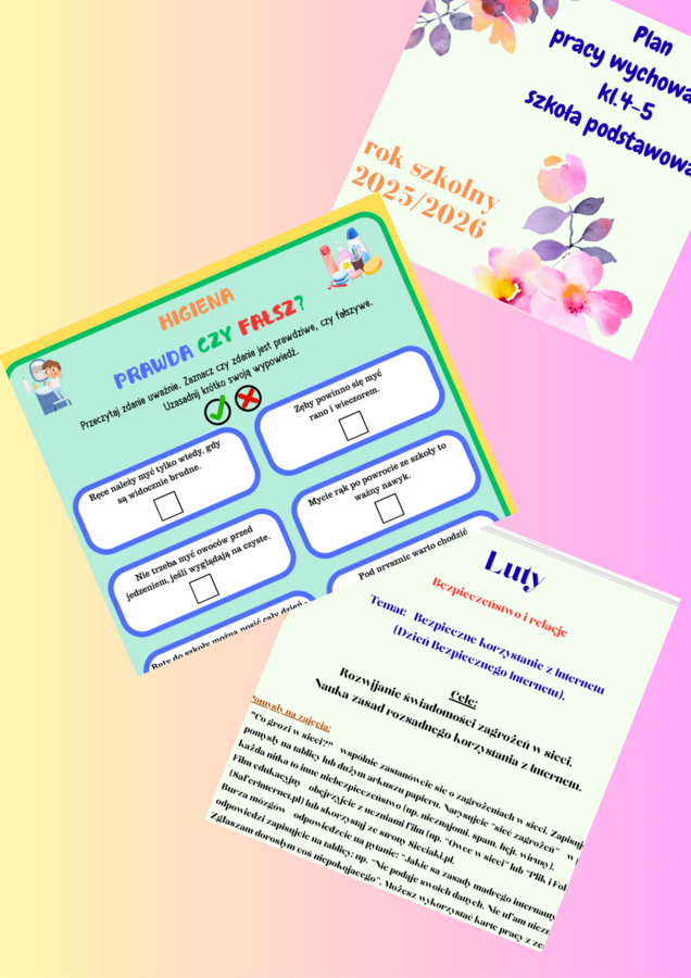 Plan pracy wychowawcy kl. 4-5 – styczeń - luty