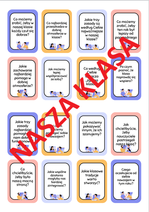 24 pytania na zajęcia z wychowawcą, integracja klasy