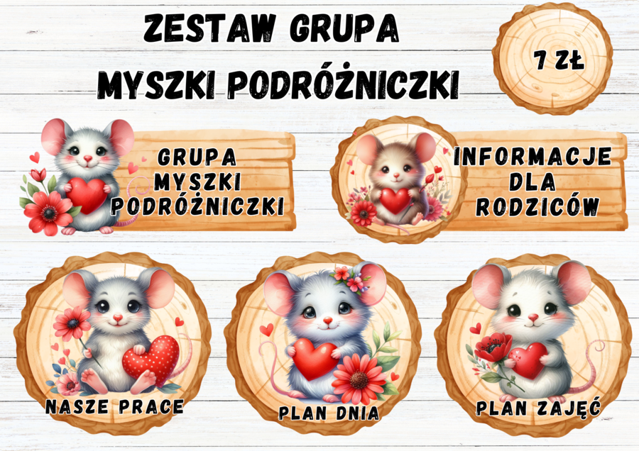 ZESTAW GRUPOWY GRUPA "MYSZKI PODRÓŻNICZKI"