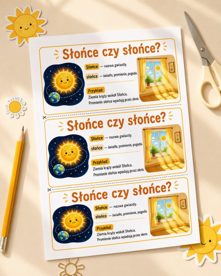Wklejka. Słońce czy słońce?