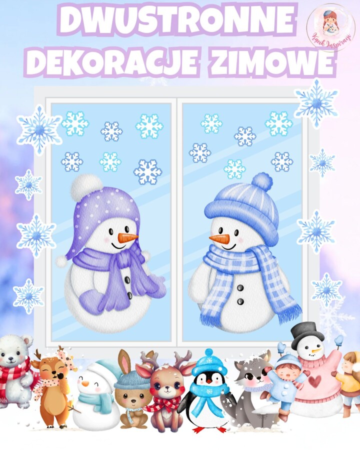 ☃️☃️ DWUSTRONNE DEKORACJE ZIMOWE ☃️☃️
