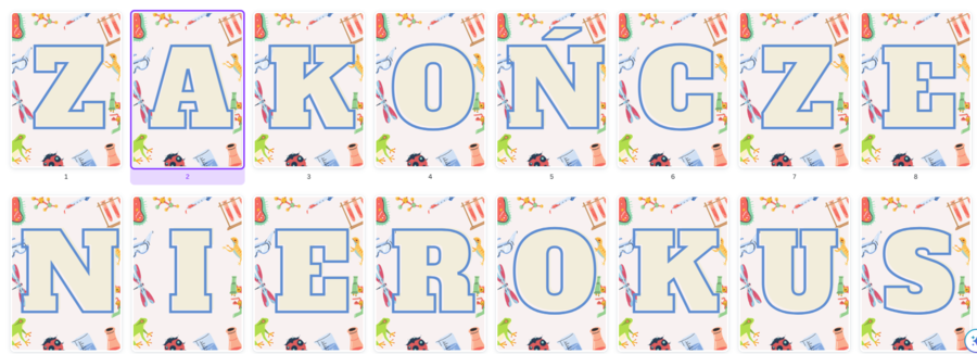 ZAKOŃCZENIE ROKU SZKOLNEGO - girlanda