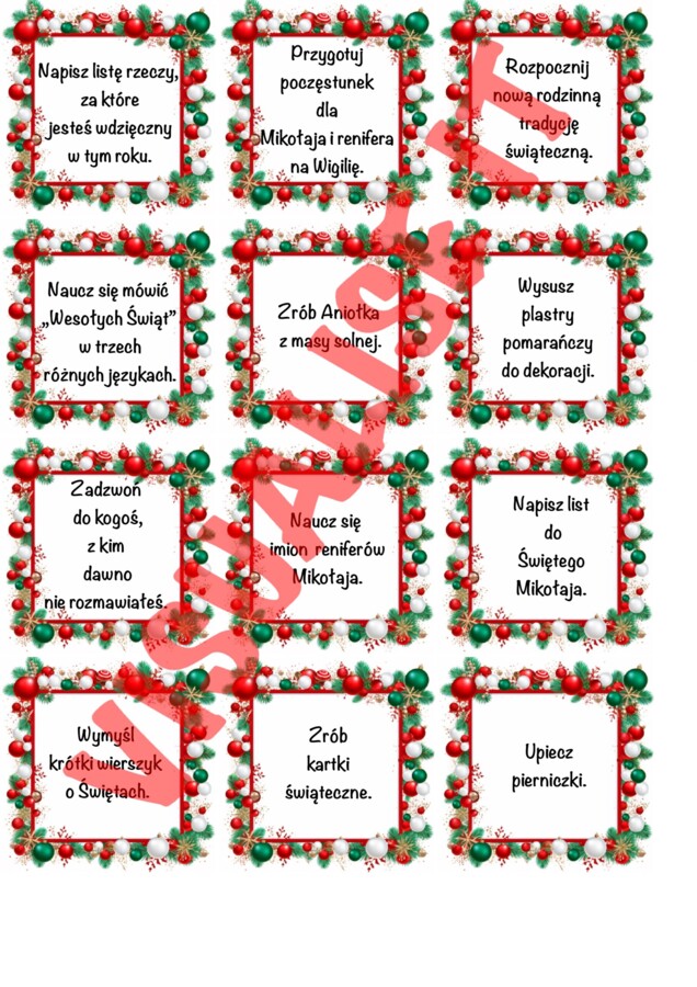 KALENDARZ ADWENTOWY A3 PL ENG