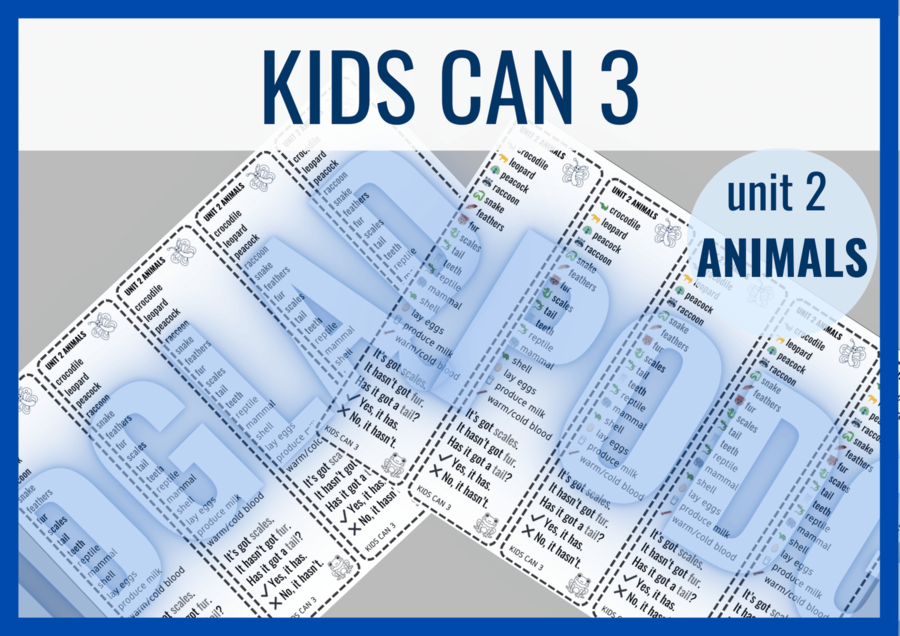 Kids Can 3 unit 2 – zakładki do książki