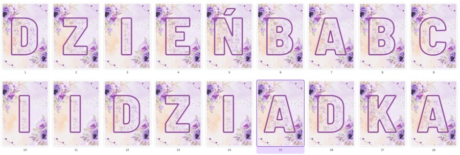 Dzień babci i dziadka girlanda