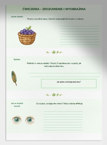 Scenariusz lekcji języka polskiego. "O lasach" ks. Jan Twardowski