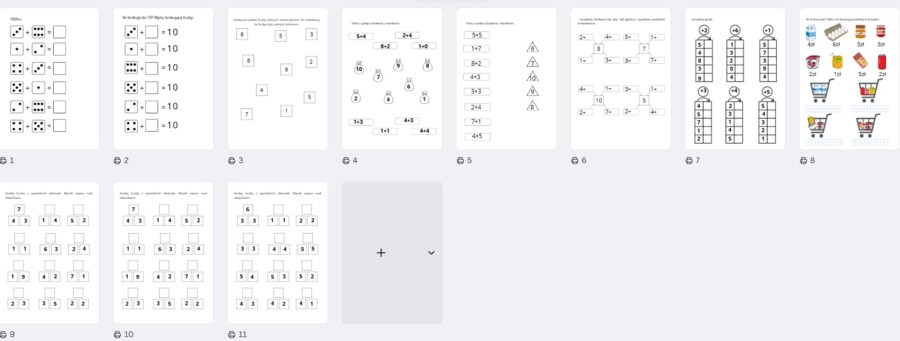 Dodawanie w zakresie 10