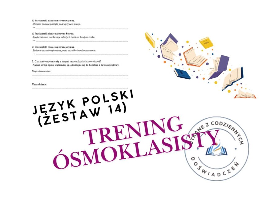 Trening ósmoklasisty – język polski (zestaw 14)