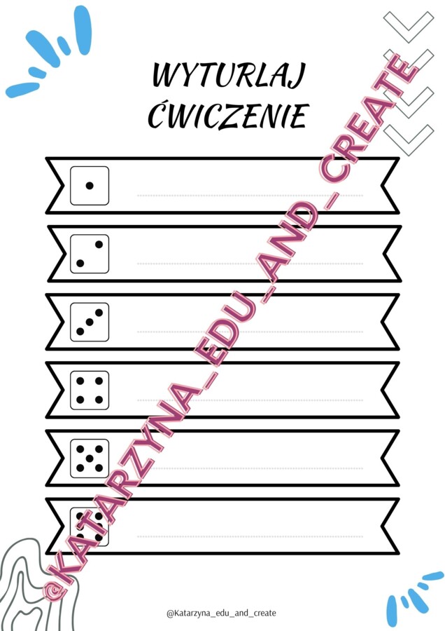 Wyturlaj - kreatywne ćwiczenia z kostkami do gry