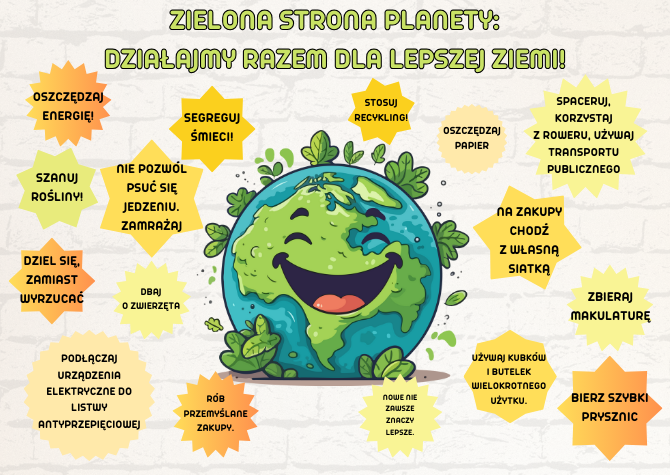 Gazetka - Zielona Strona Planety: Działajmy Razem dla Lepszej Ziemi! - Dzień Ziemi