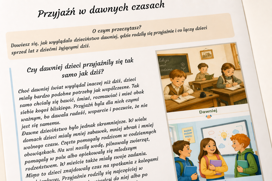 Przyjaźń w dawnych czasach